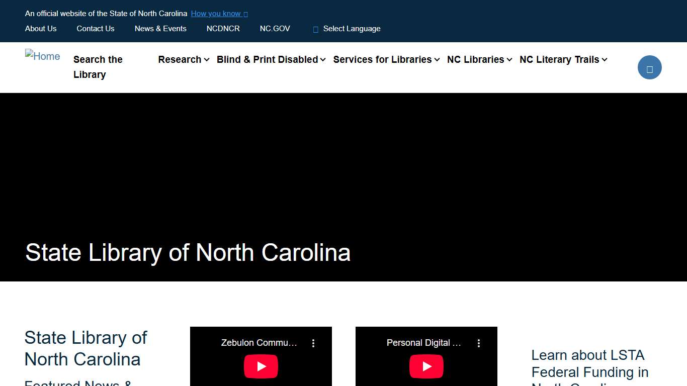 State Library of North Carolina SLNC